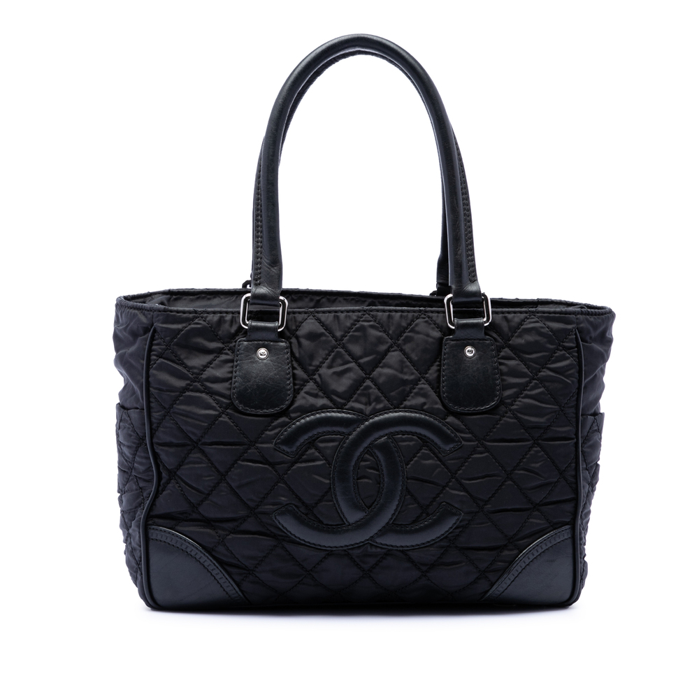 Pre-Loved Chanel Paris New York Quilted Nylon Tote